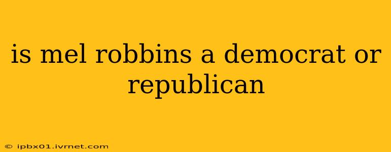 is mel robbins a democrat or republican